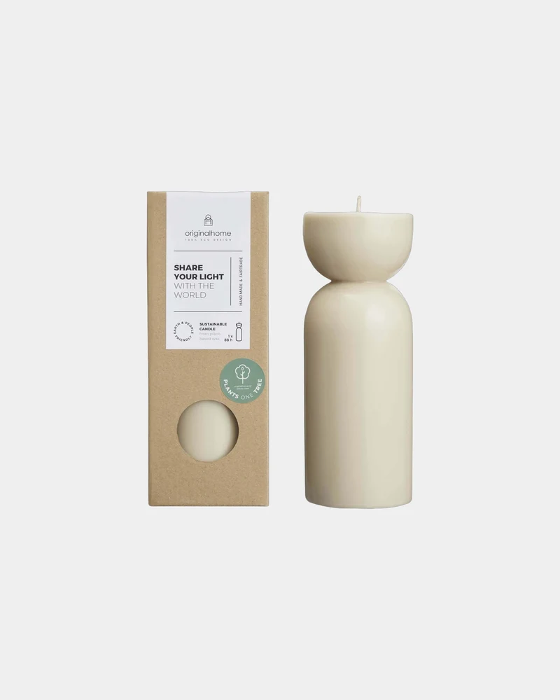 Bougie bio cire de palmiste à personnaliser