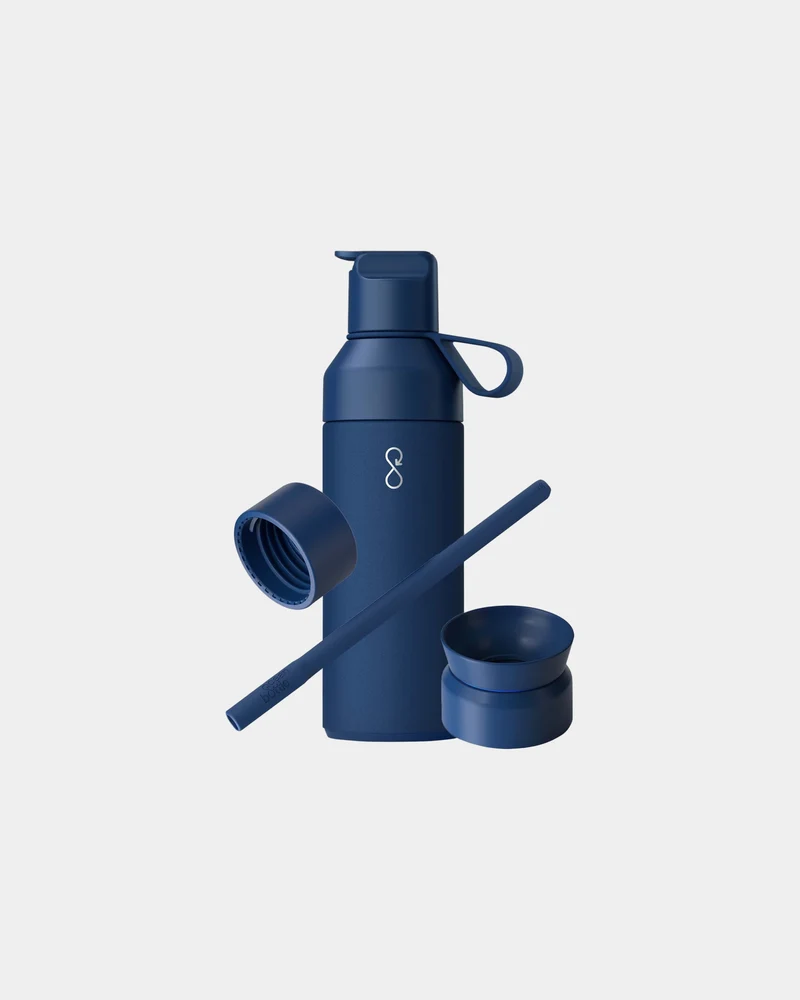 Coffret cadeau 3 en 1 acier recyclé Ocean Bottle 500 ml à personnaliser