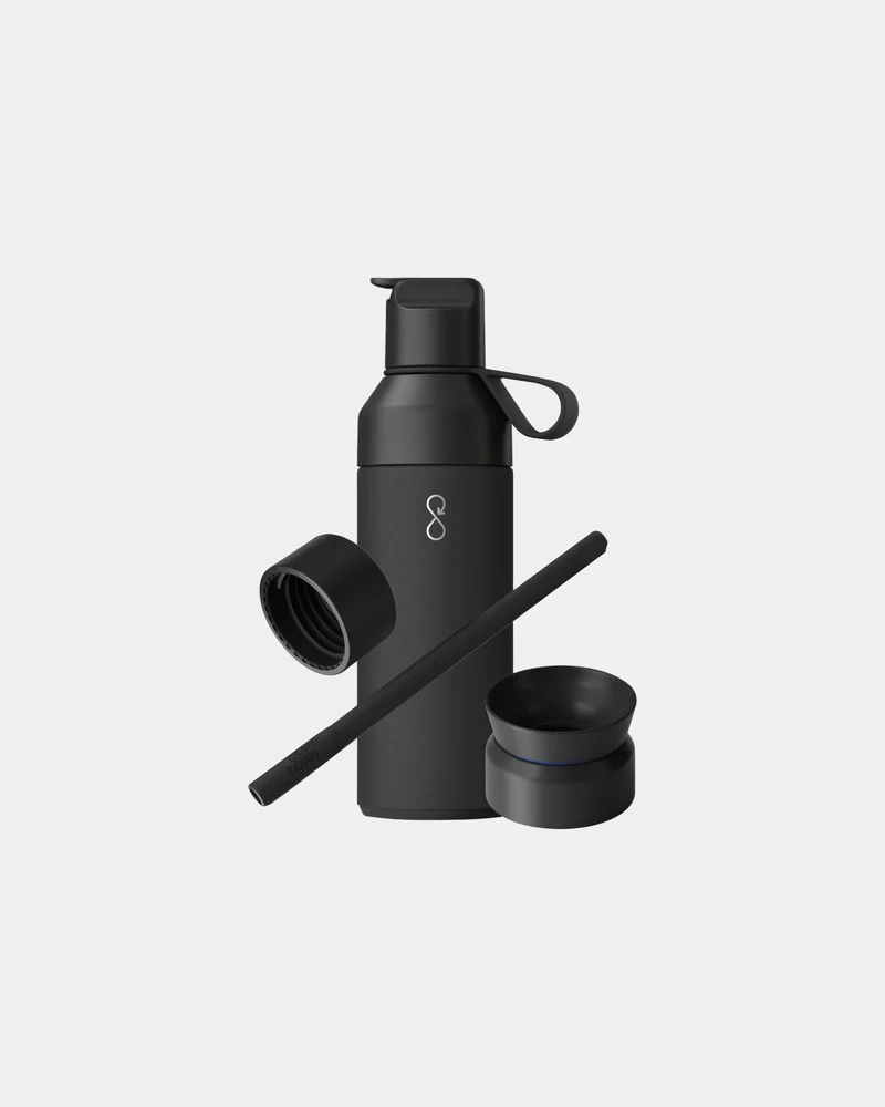Coffret cadeau 3 en 1 acier recyclé Ocean Bottle 500 ml à personnaliser