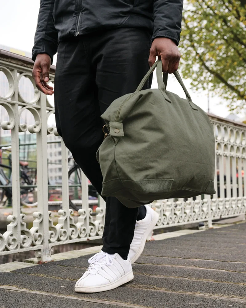 Sac week-end toile recyclée 500 g/m² à personnaliser