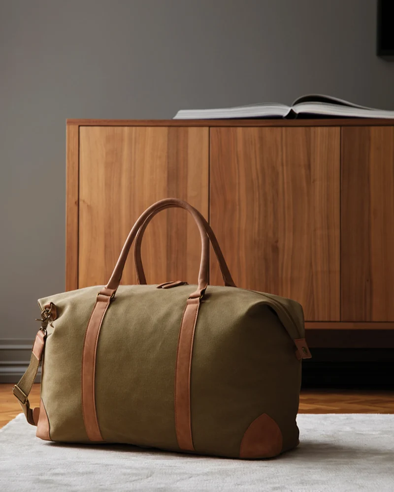 Sac de voyage toile recyclée Vinga Bosler 40L à personnaliser