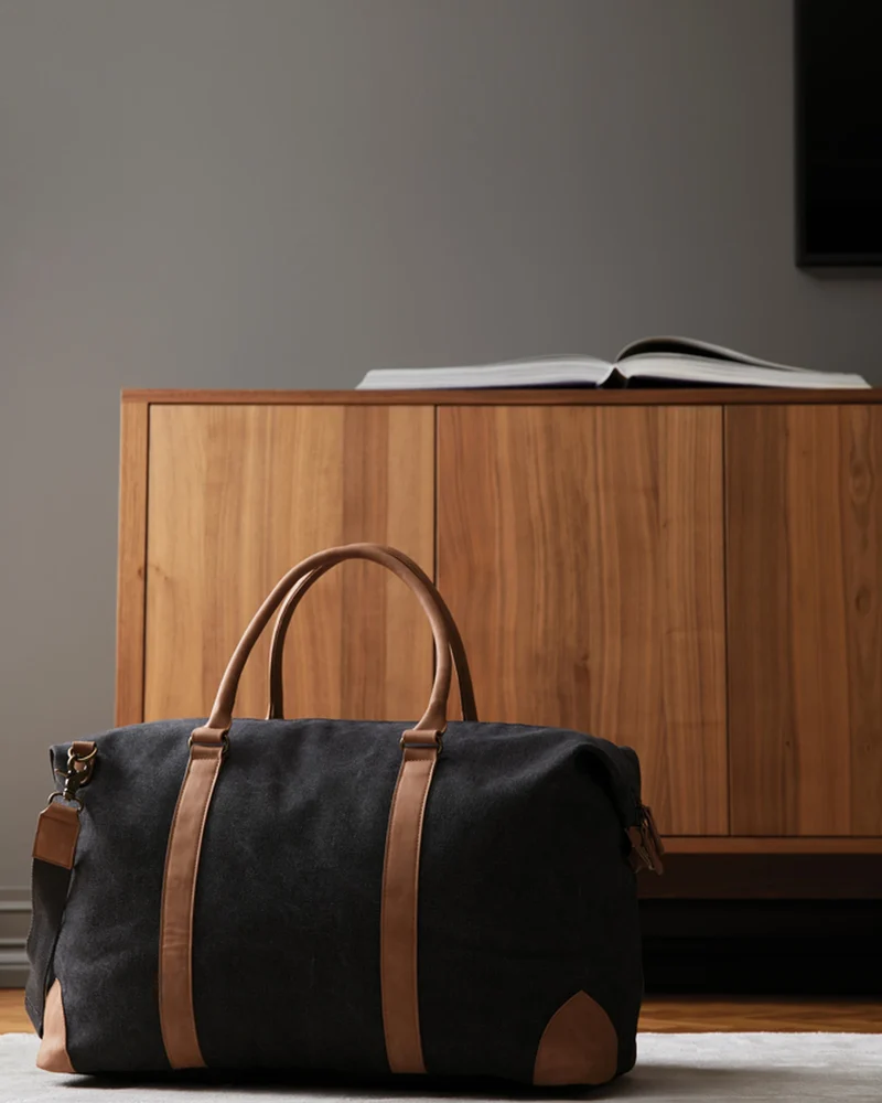 Sac de voyage toile recyclée Vinga Bosler 40L à personnaliser