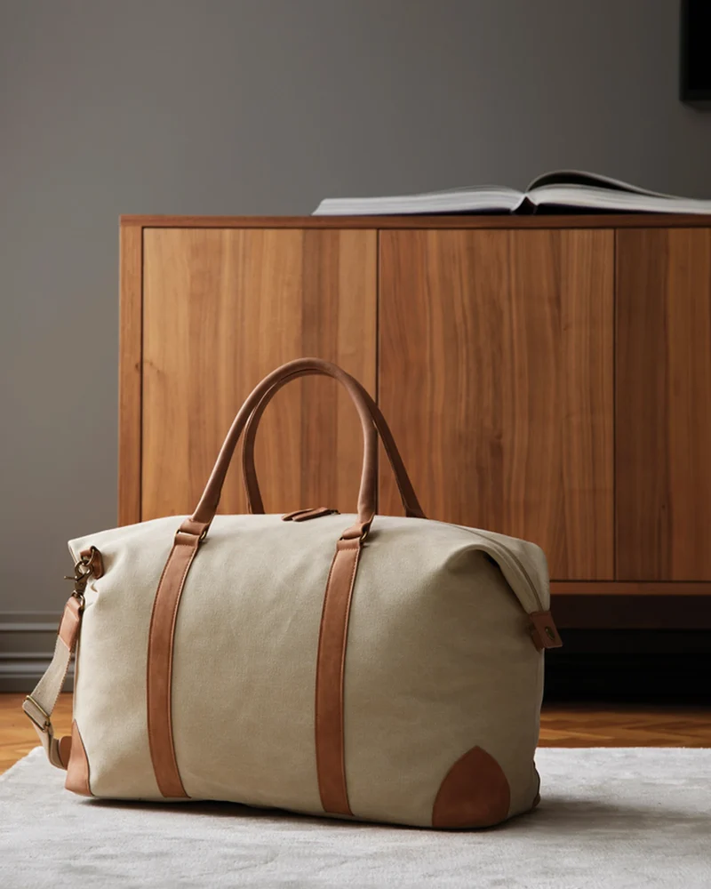 Sac de voyage toile recyclée Vinga Bosler 40L à personnaliser