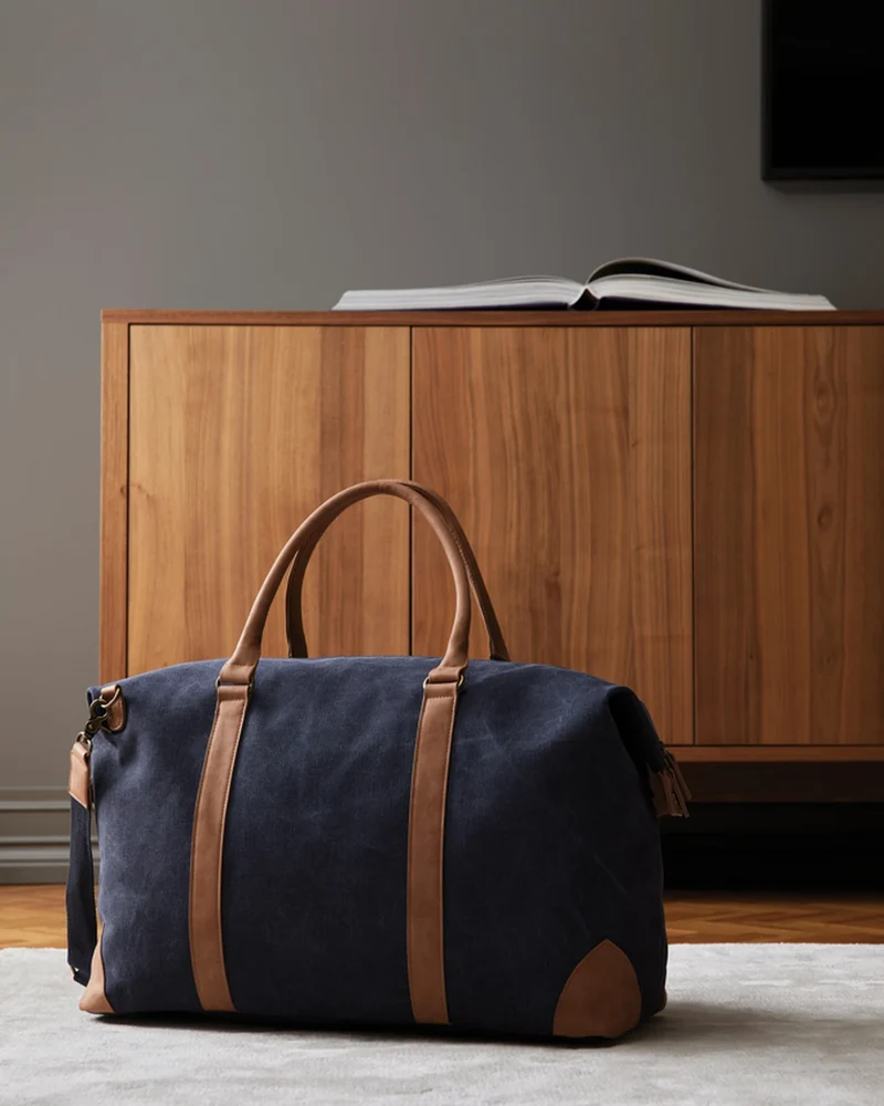 Sac de voyage toile recyclée Vinga Bosler 40L à personnaliser
