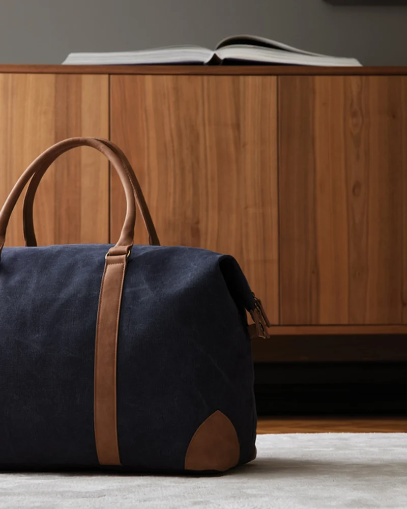 Sac de voyage toile recyclée Vinga Bosler 40L à personnaliser