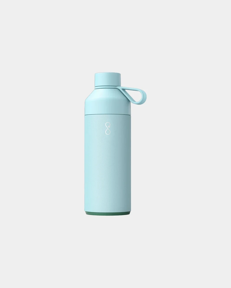 Bouteille isotherme acier recyclé Ocean Bottle 1L à personnaliser