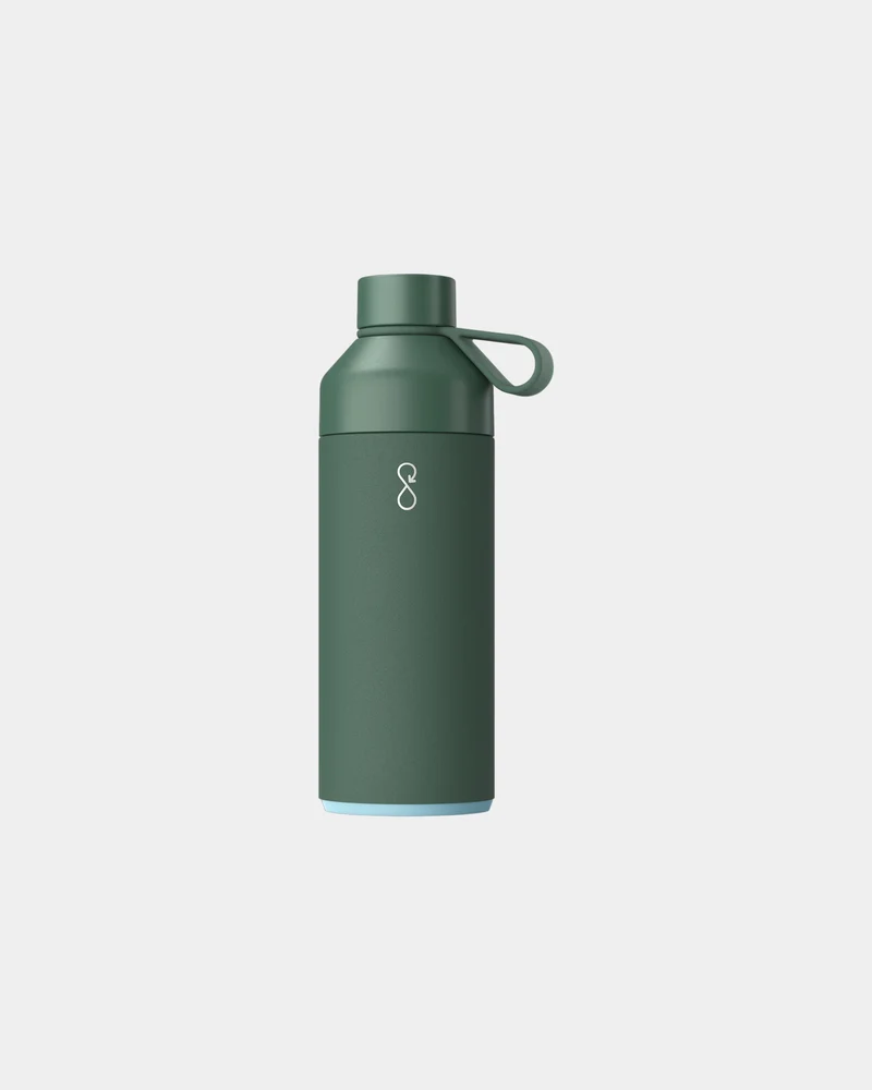 Bouteille isotherme acier recyclé Ocean Bottle 1L à personnaliser