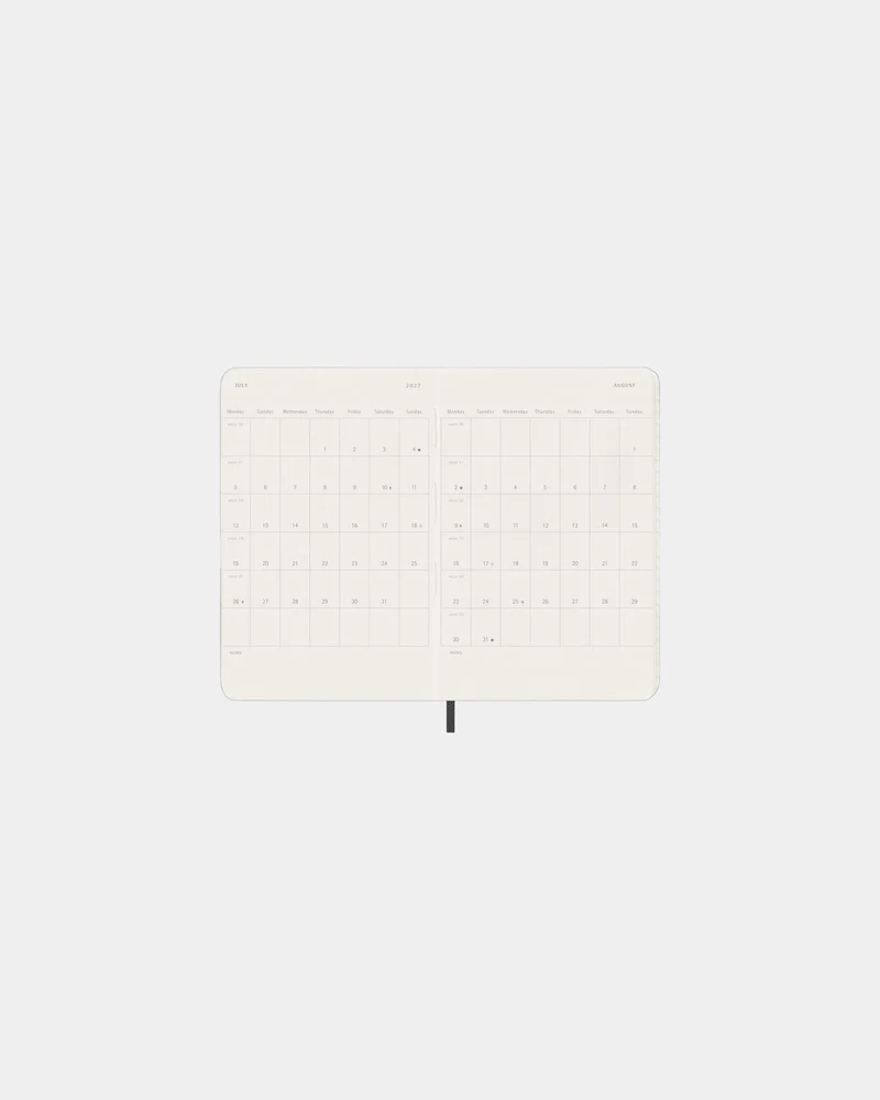 Agenda de poche hebdomadaire Moleskine à personnaliser