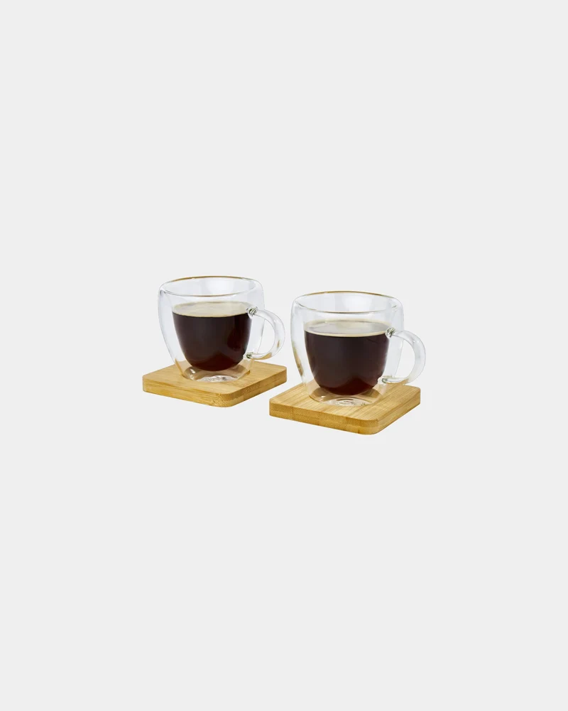 Tasse en verre borosilicate 100 ml à personnaliser