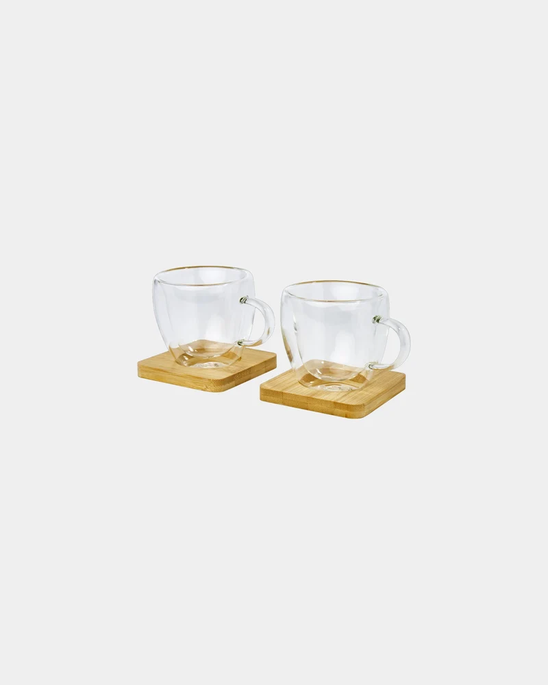 Tasse en verre borosilicate 100 ml à personnaliser