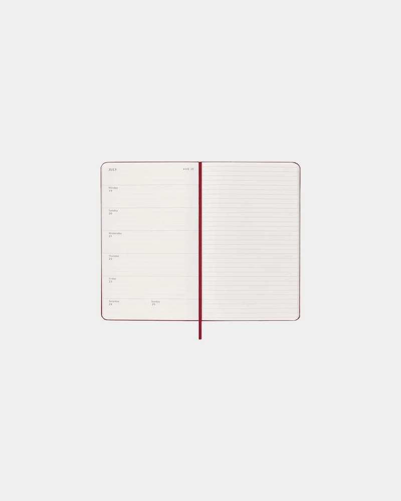 Agenda hebdomadaire Moleskine à personnaliser