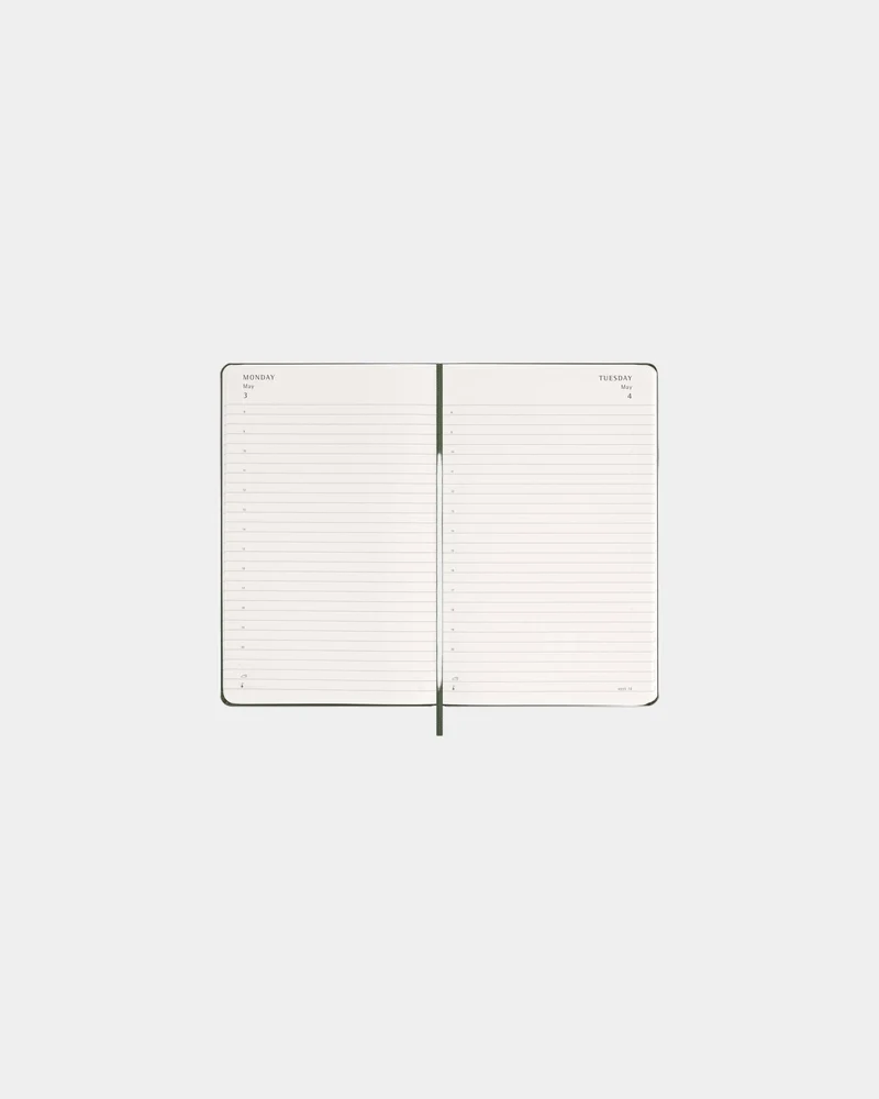 Agenda Moleskine quotidien 12 mois à personnaliser