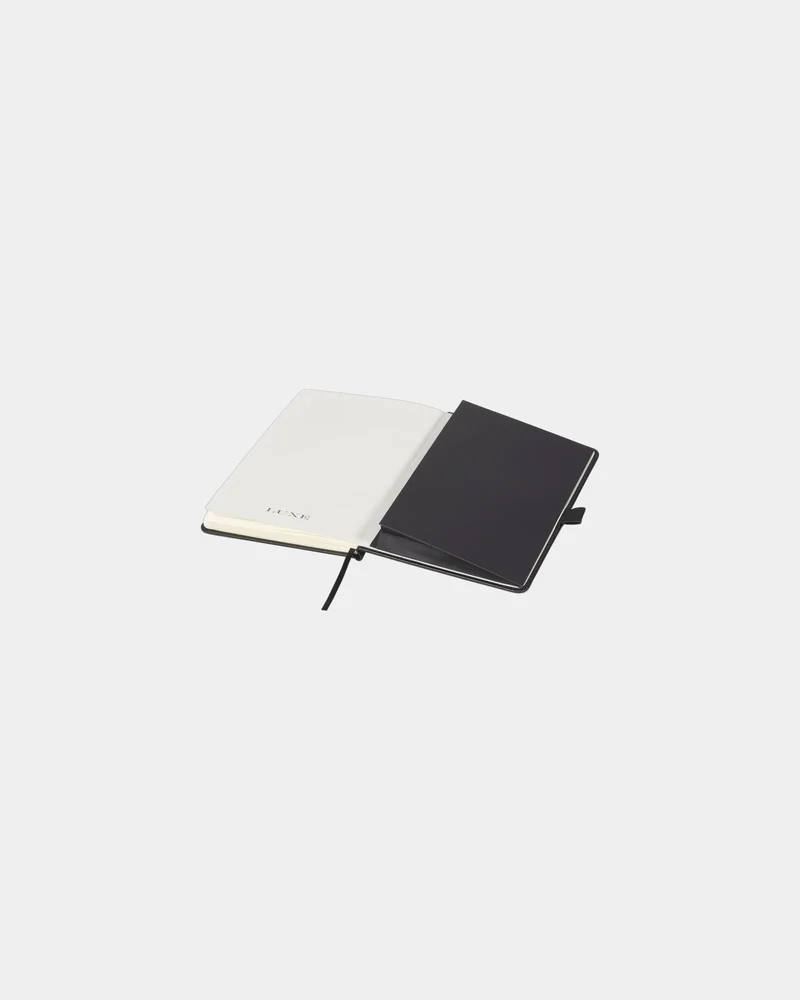 Carnet A5 PU noir à personnaliser