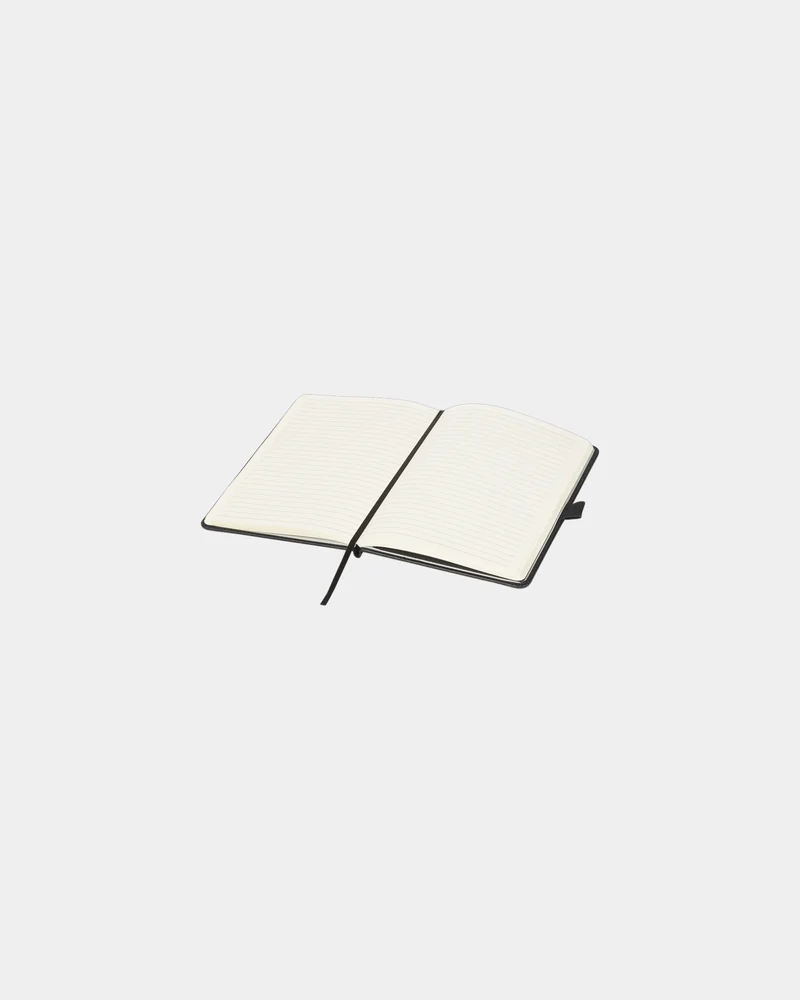 Carnet A5 PU noir à personnaliser