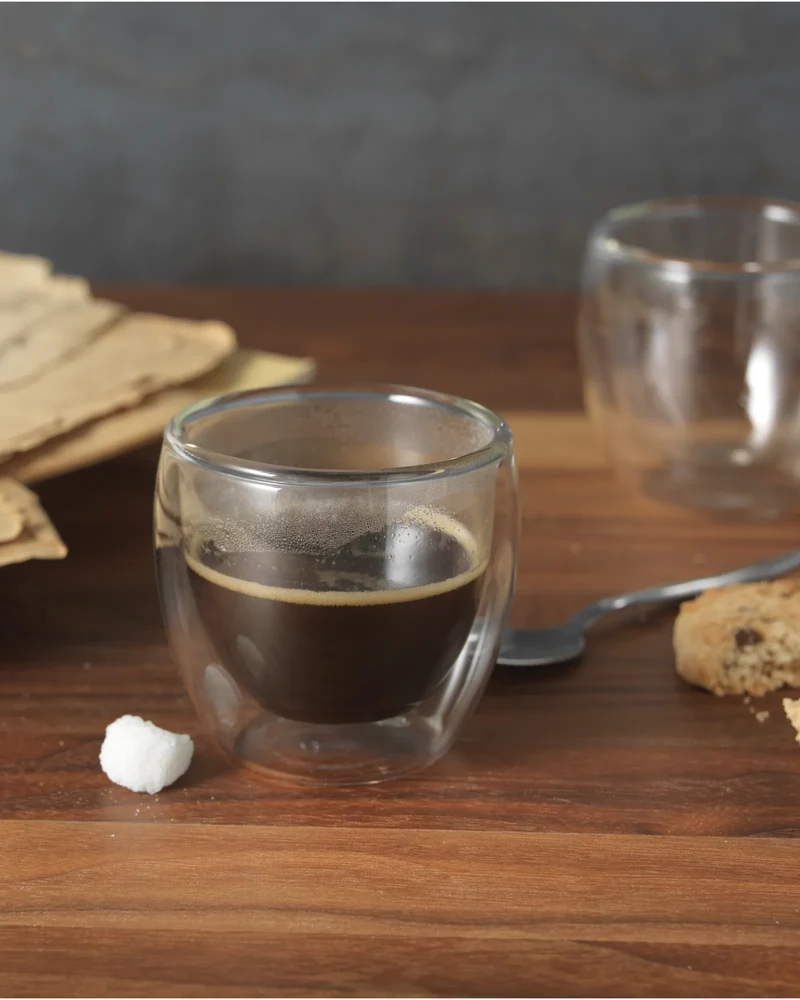 Verres espresso isothermes double paroi 70 ml à personnaliser