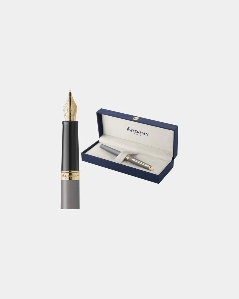 Stylo plume acier inoxydable Waterman Hemisphere H à personnaliser