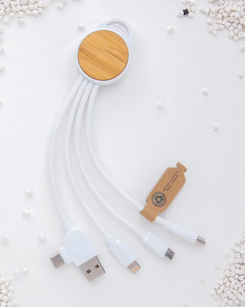 Câble recyclé 6-en-1 à personnaliser