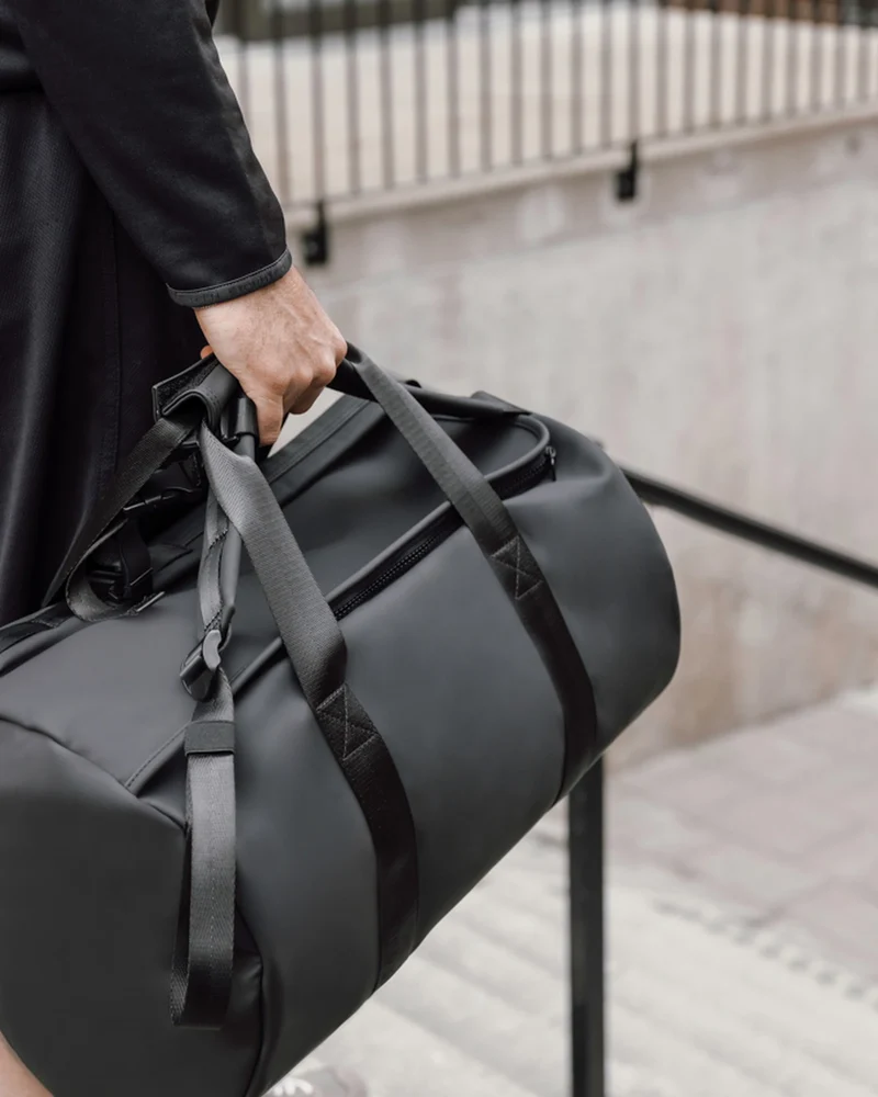 Sac week-end polyester recyclé Vinga Baltimore à personnaliser