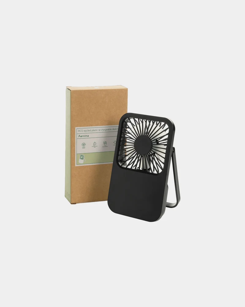 Ventilateur de bureau recyclé ABS Aervina à personnaliser