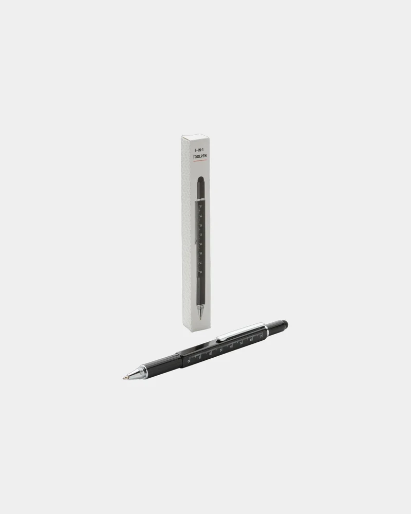 Stylo outil aluminium 5 en 1 à personnaliser