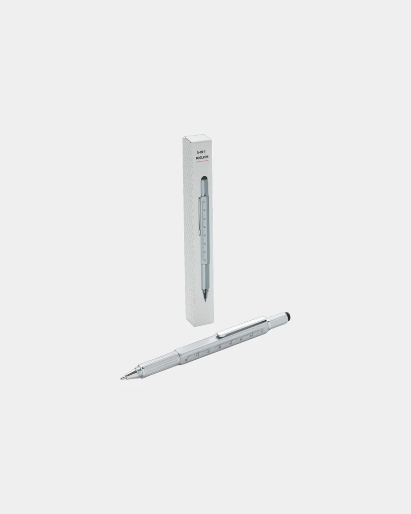 Stylo outil aluminium 5 en 1 à personnaliser