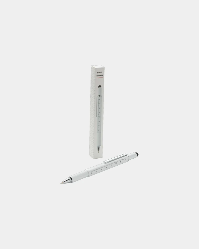 Stylo outil aluminium 5 en 1 à personnaliser