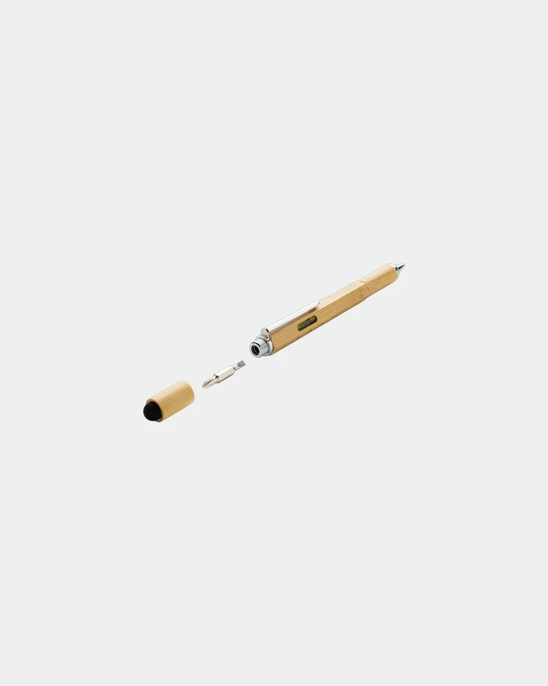Boîte à outils 5 en 1 en bambou à personnaliser