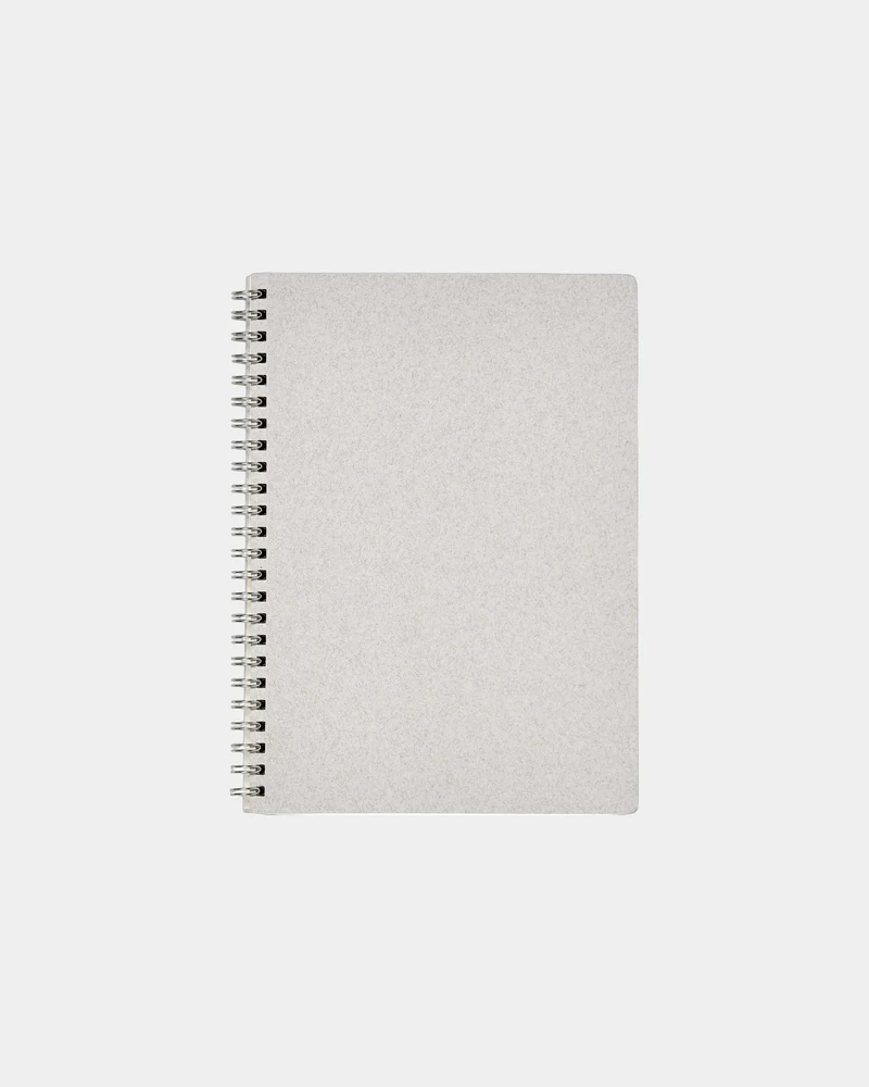 Carnet à spirales coton recyclé A5 à personnaliser