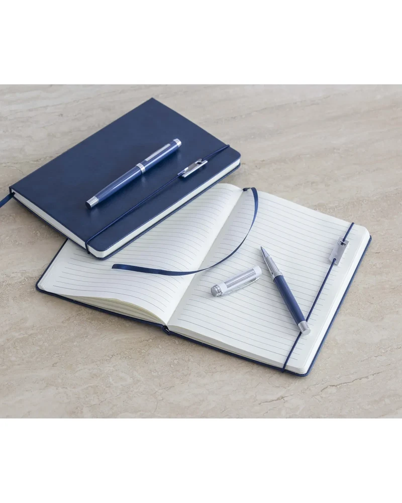 Ensemble carnet A5 et stylo roller à personnaliser