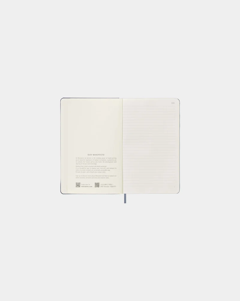 Carnet ligné papier certifié FSC Moleskine Smart à personnaliser