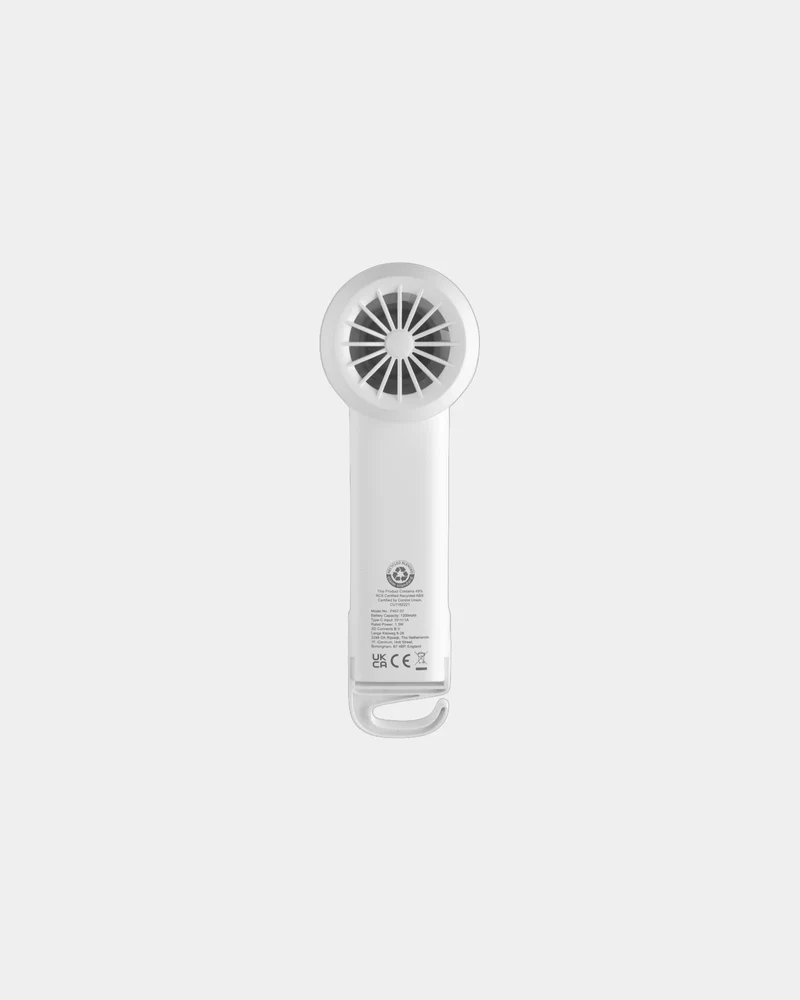Ventilateur portable recyclé RCS Twist à personnaliser