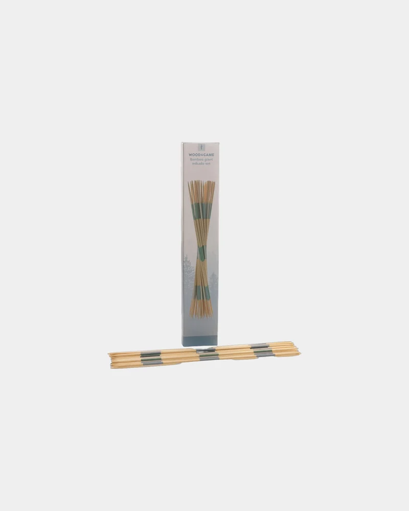Jeu de mikado géant en bambou à personnaliser