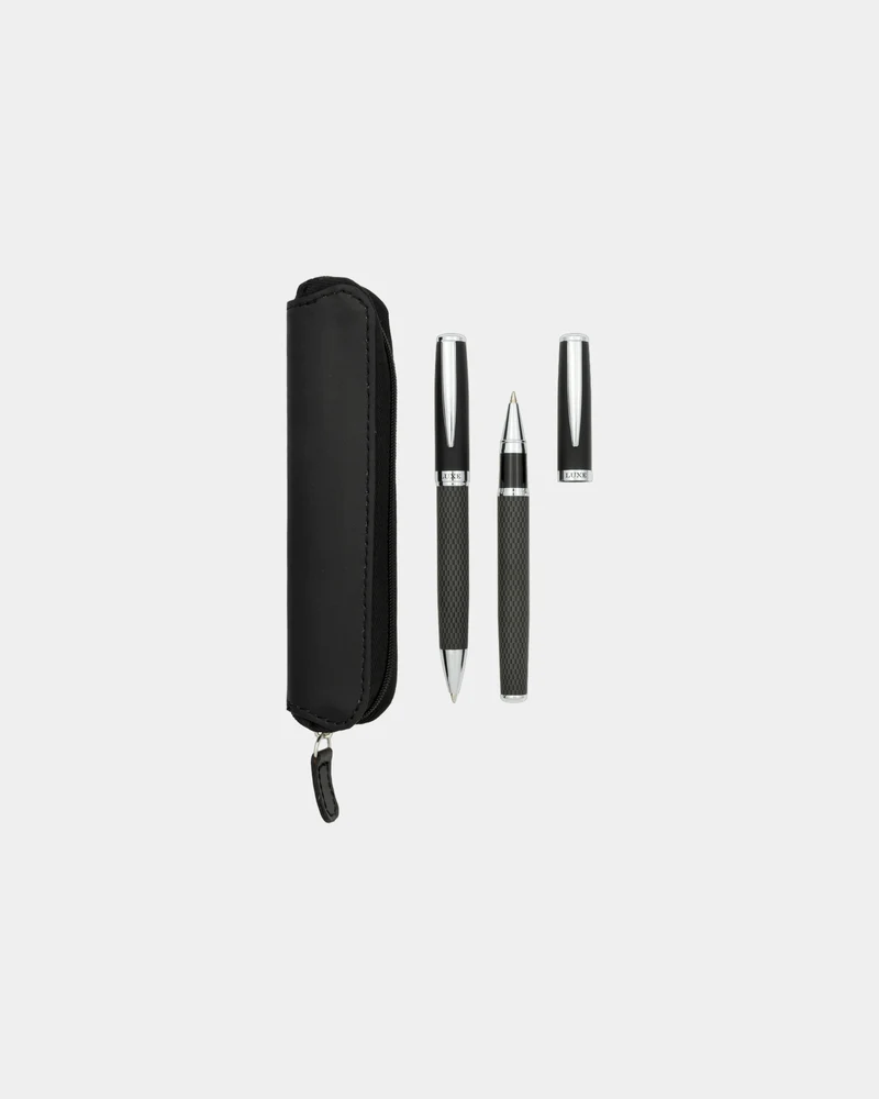 Parure de stylos métal éco LUXE Carbon à personnaliser