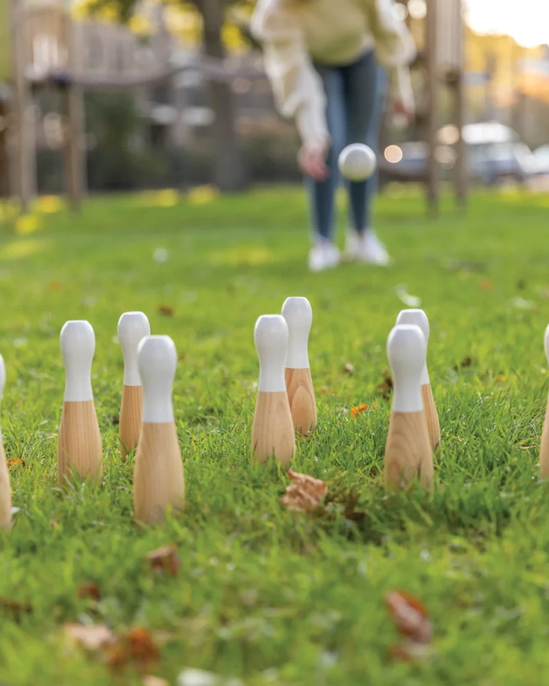 Jeu de quilles en bois à personnaliser