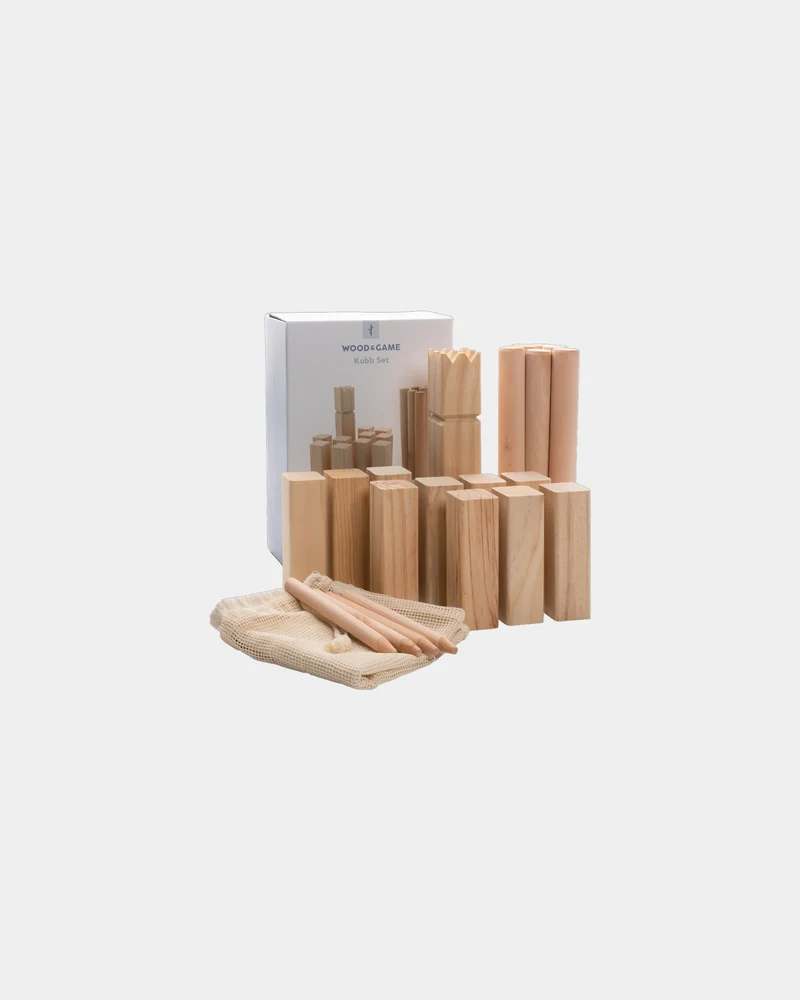 Jeu de Kubb en bois à personnaliser