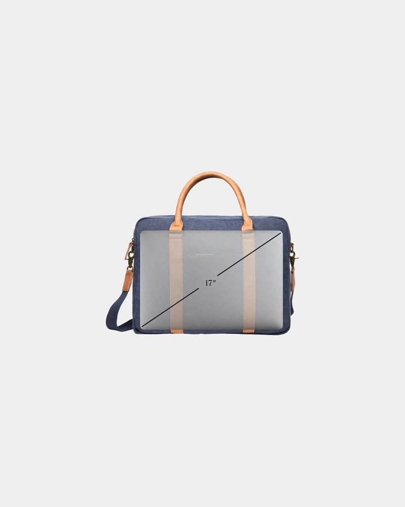 Sac ordinateur toile recyclée Vinga RCS Bosler à personnaliser
