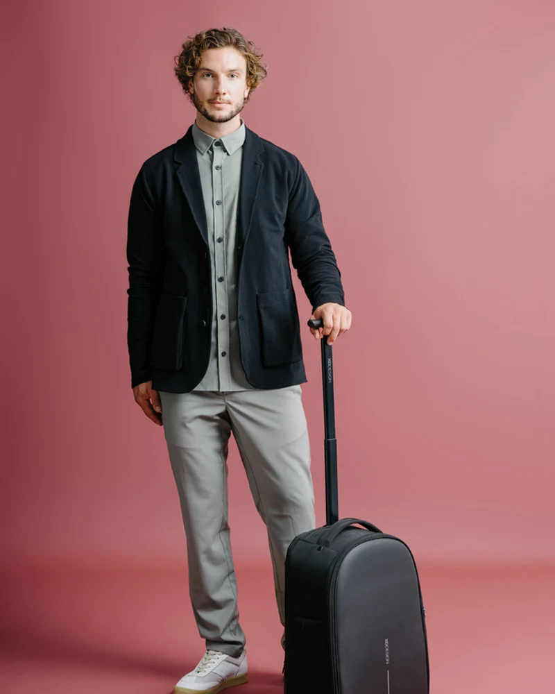 Sac à dos trolley rPET Bobby 35 x 21 x 52 cm à personnaliser