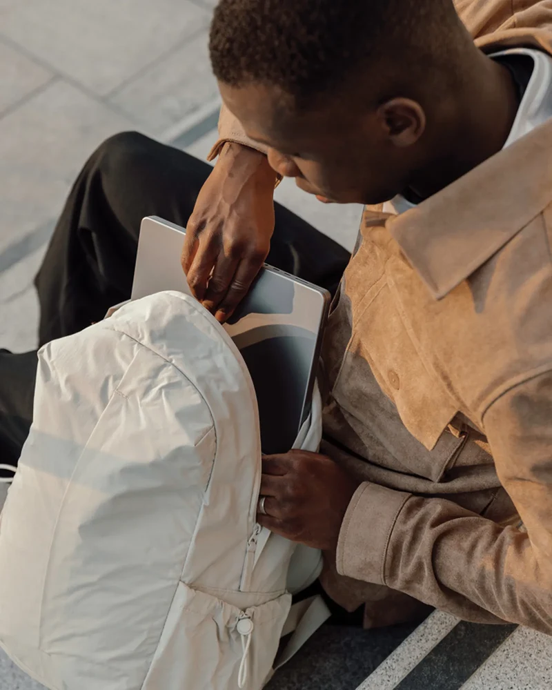 Sac à dos ordinateur nylon recyclé KENTO URBAN à personnaliser