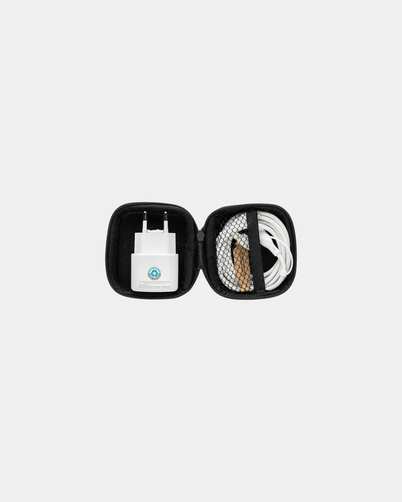 Set câble et chargeur 20W en PET recyclé à personnaliser