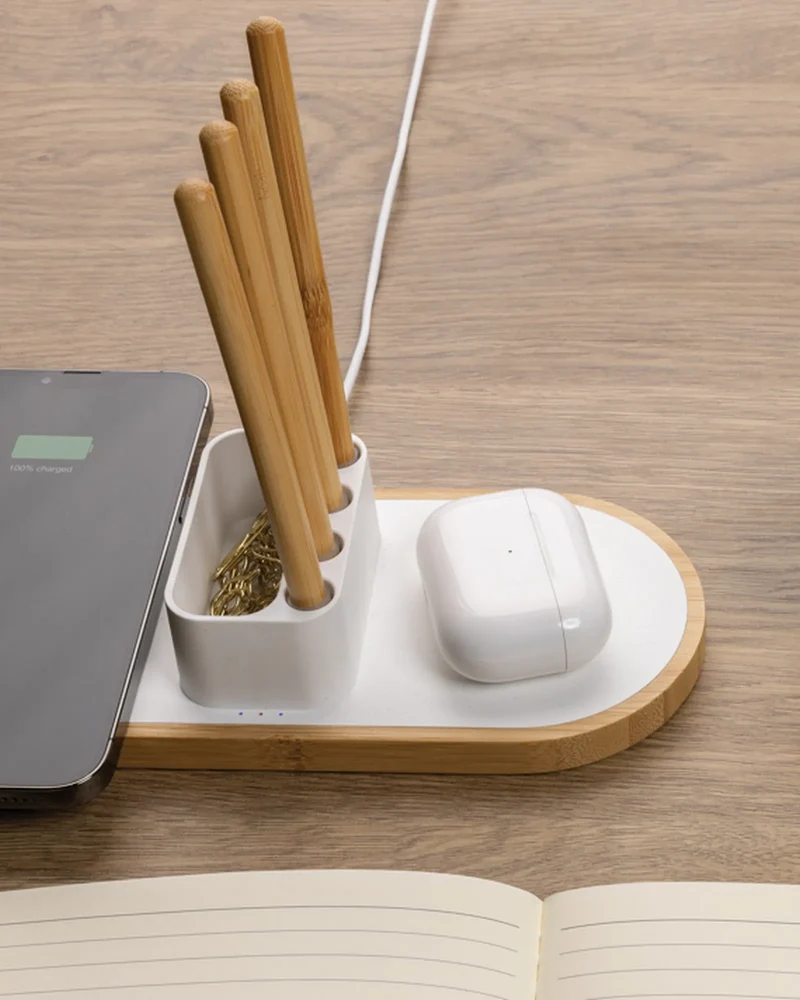 Chargeur sans fil RCS et bambou Ontario à personnaliser