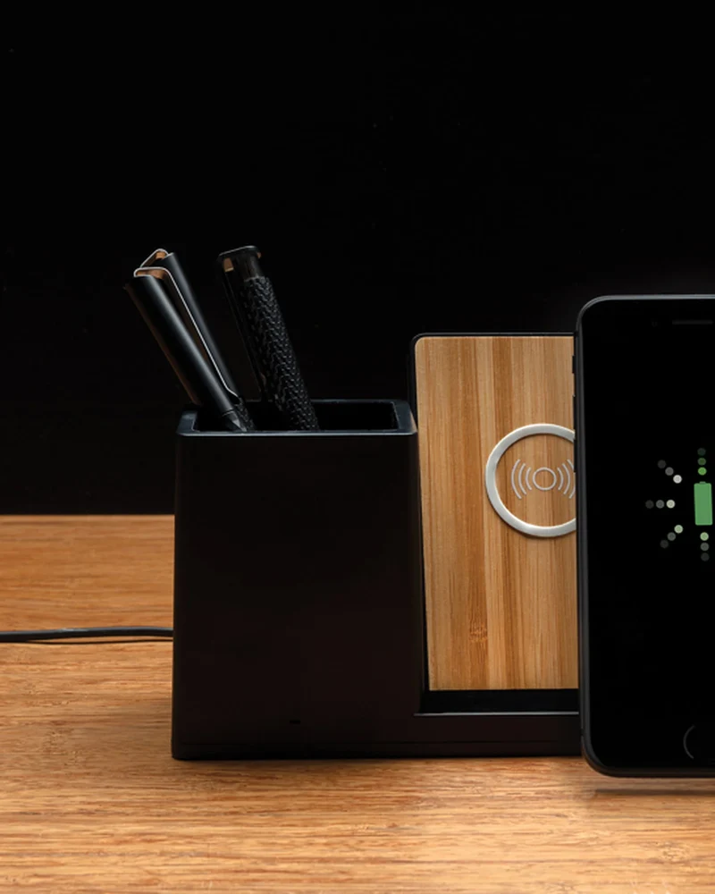 Chargeur sans fil 10W ABS recyclé à personnaliser