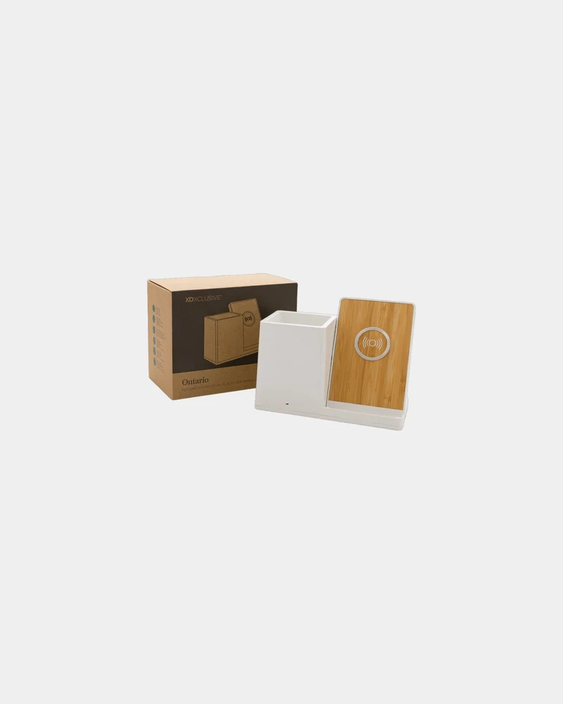 Chargeur sans fil 10W ABS recyclé à personnaliser