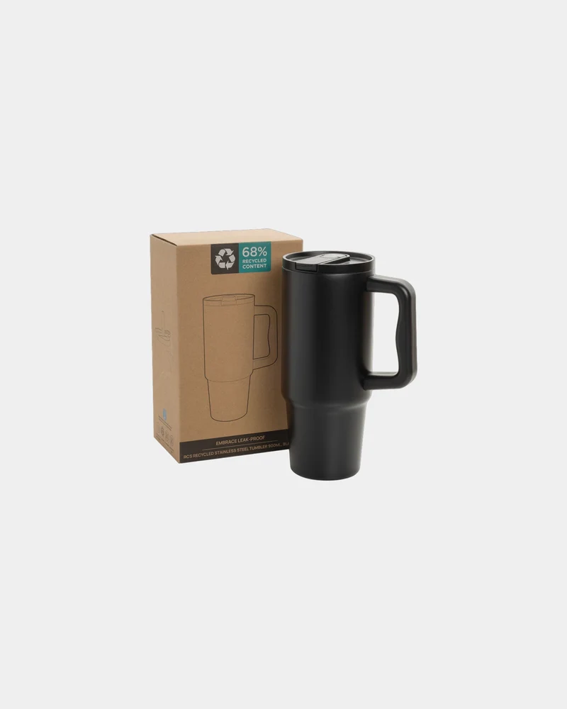 Mug étanche acier inoxydable recyclé 900ml à personnaliser