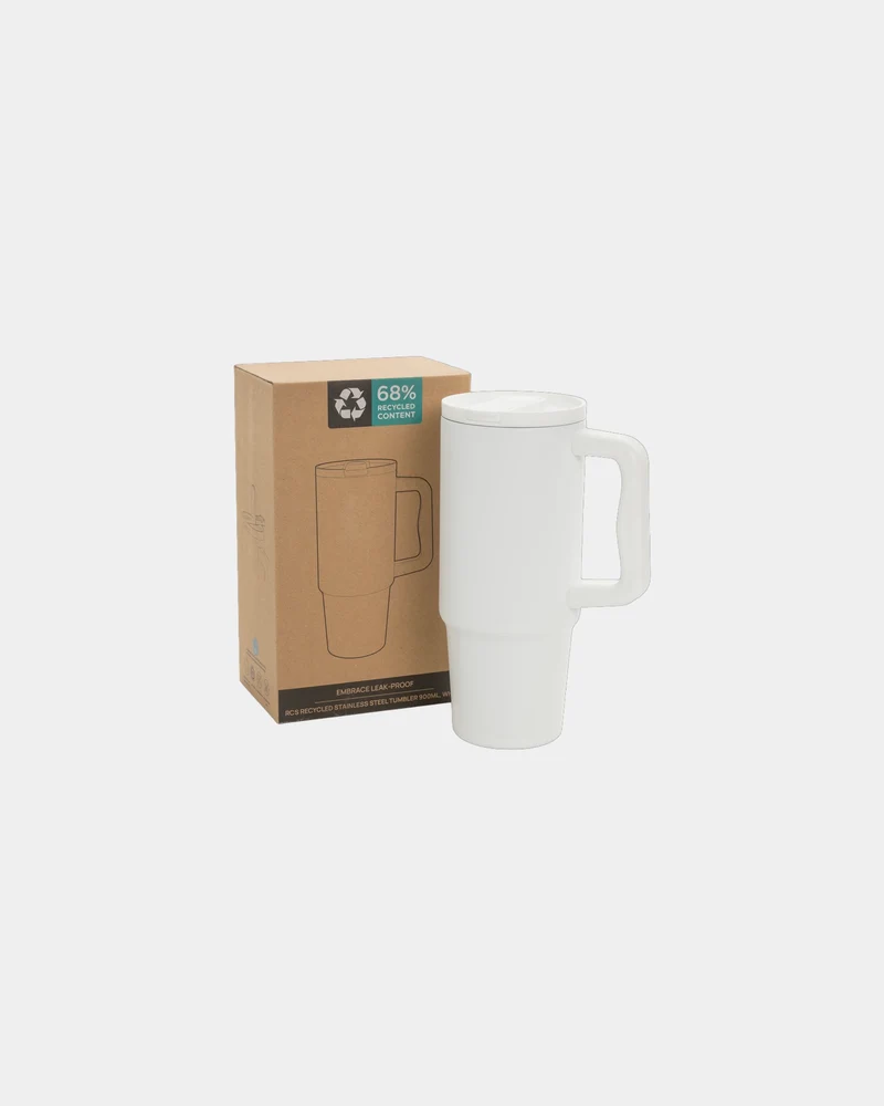 Mug étanche acier inoxydable recyclé 900ml à personnaliser