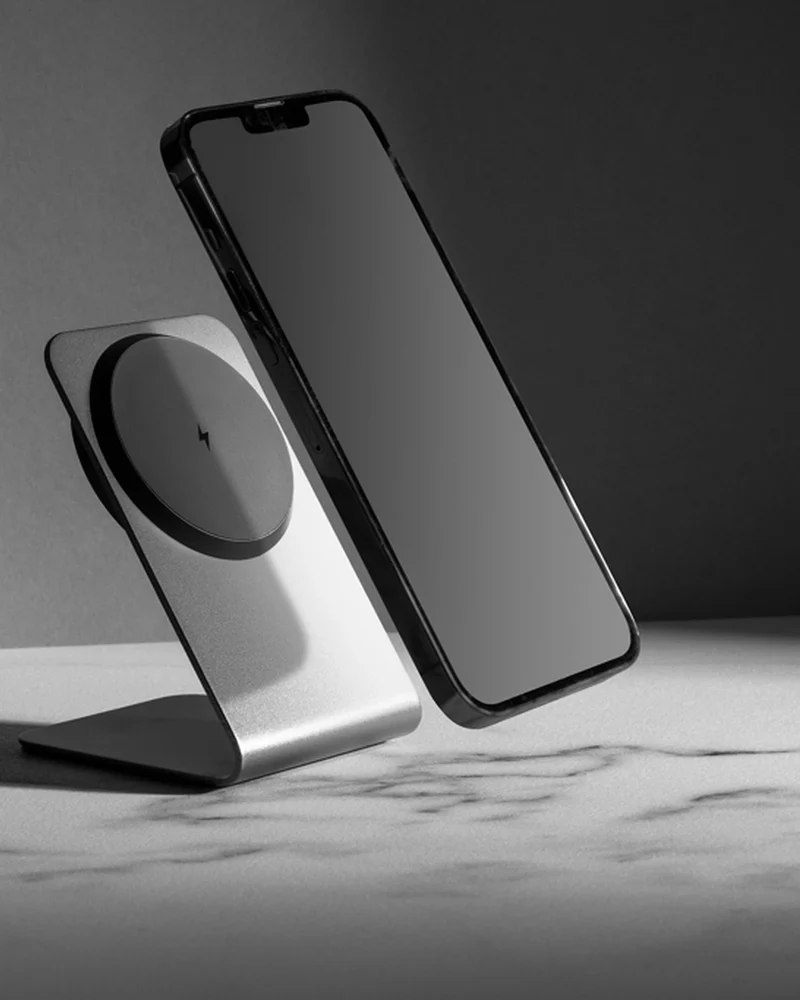 Support de recharge magnétique 15W en aluminium Terra à personnaliser