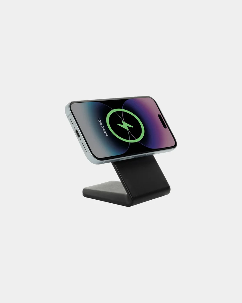 Chargeur magnétique 15W en plastique recyclé à personnaliser