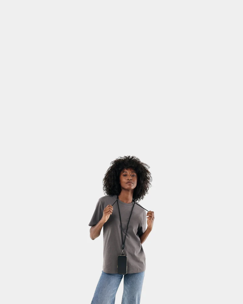 Tour de cou téléphone réglable en rPET CarryLoop à personnaliser