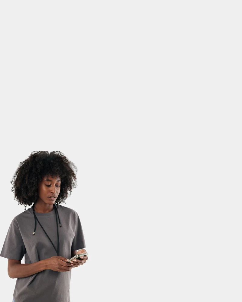 Tour de cou téléphone réglable en rPET CarryLoop à personnaliser