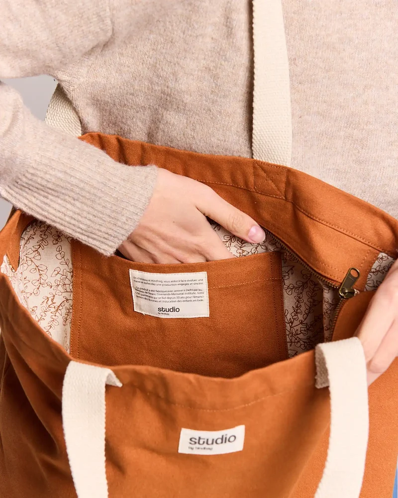 Sac de voyage coton bio Studio by Hindbag Hortense à personnaliser