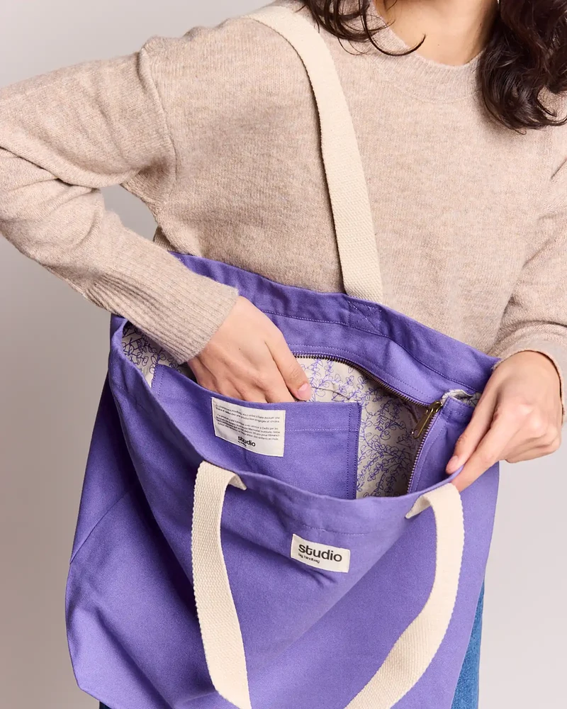 Sac de voyage coton bio Studio by Hindbag Hortense à personnaliser